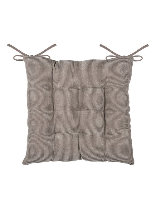 Cojín cuadrado para silla en pana - Kiabi