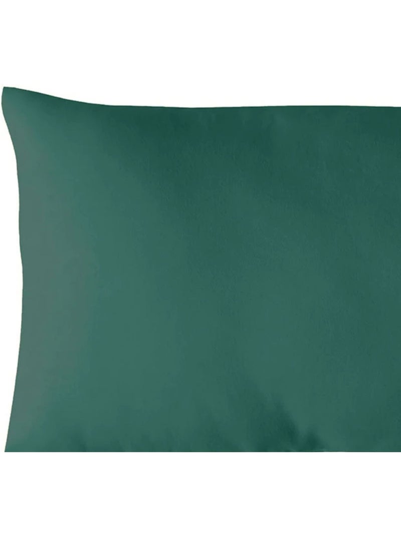 Cojín de algodón liso sin funda extraíble Verde oscuro - Kiabi