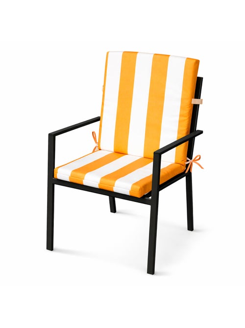 Cojín de asiento y respaldo impermeable a rayas ARCACHON - Kiabi Cojín de asiento y respaldo impermeable a rayas ARCACHON - Kiabi