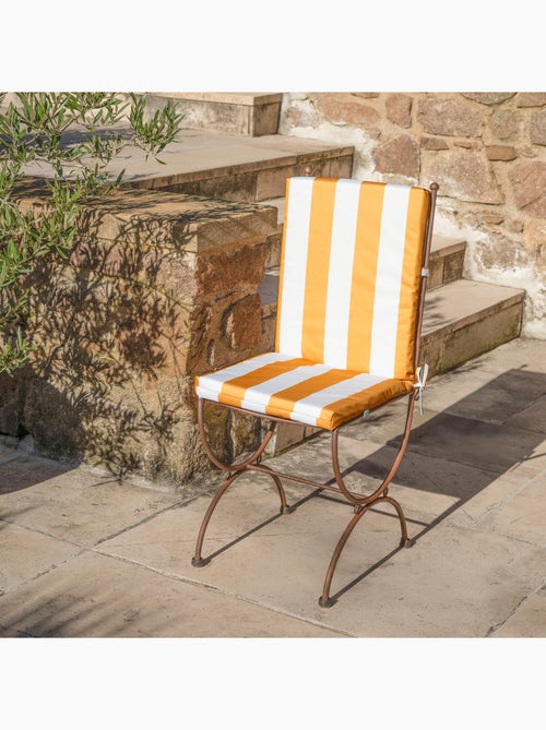 Cojín de asiento y respaldo impermeable a rayas ARCACHON - Kiabi Cojín de asiento y respaldo impermeable a rayas ARCACHON - Kiabi