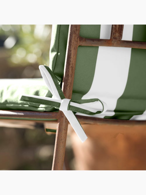 Cojín de asiento y respaldo impermeable a rayas ARCACHON - Kiabi Cojín de asiento y respaldo impermeable a rayas ARCACHON - Kiabi