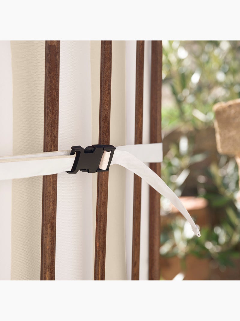 Cojín de asiento y respaldo impermeable a rayas ARCACHON Verdín - Kiabi