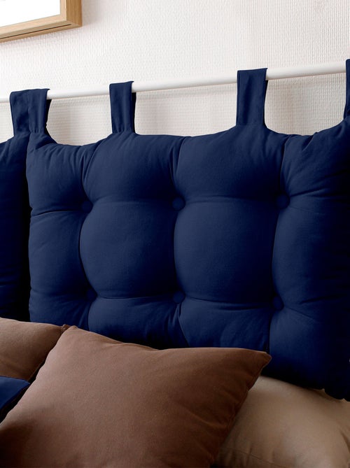 Cojín de cabecera de cama de algodón con patas con botones - Kiabi