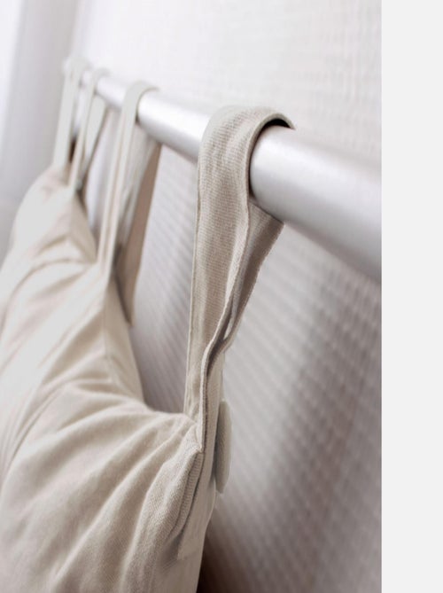 Cojín de cabecera de cama de algodón con patas con botones - Kiabi