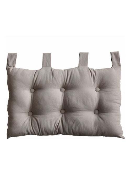 Cojín de cabecera de cama de algodón con patas con botones - Kiabi