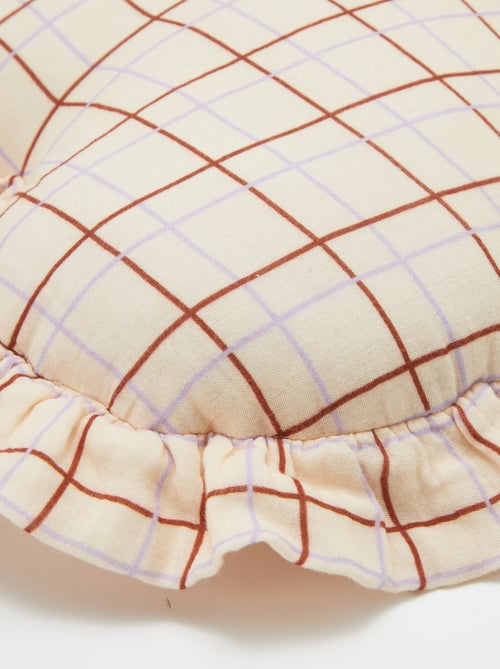 Cojín de corazón de gasa de algodón (50 x 45 cm) - Kiabi