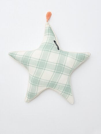 Cojín corazón en gasa de algodón (50 x 45 cm)