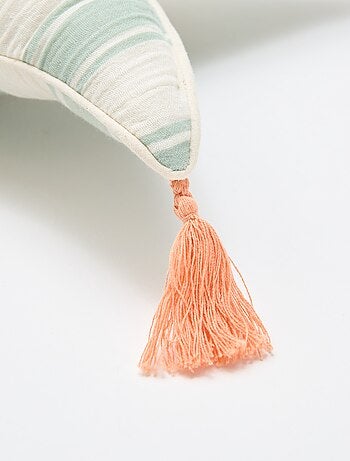 Cojín corazón en gasa de algodón (50 x 45 cm)