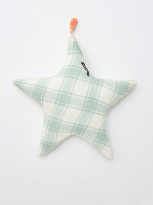 Cojín de corazón de gasa de algodón (50 x 45 cm) - Kiabi