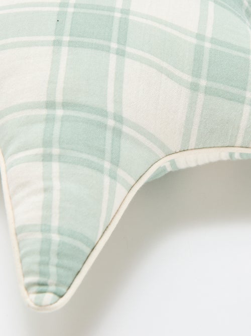 Cojín de corazón de gasa de algodón (50 x 45 cm) - Kiabi