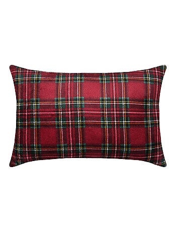 Cojín de cuadros escoceses
