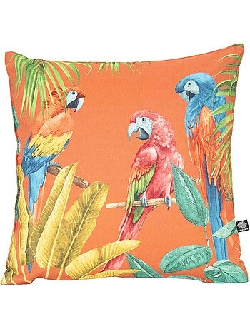 Cojín de exterior con estampado de loros