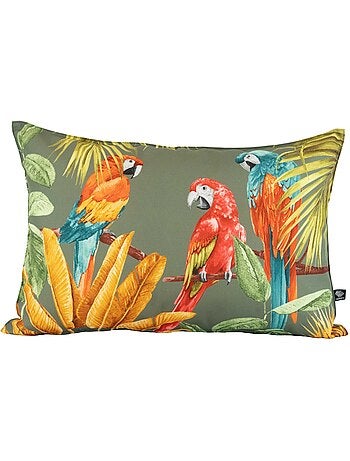 Cojín de exterior con estampado de loros