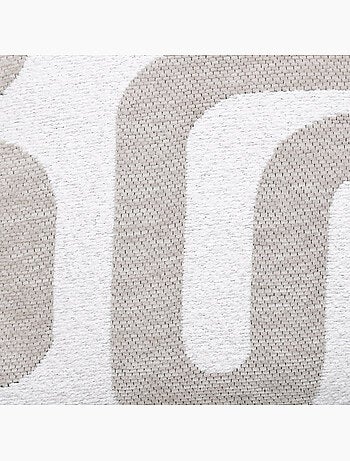 Cojín de jacquard chenille con reverso de terciopelo