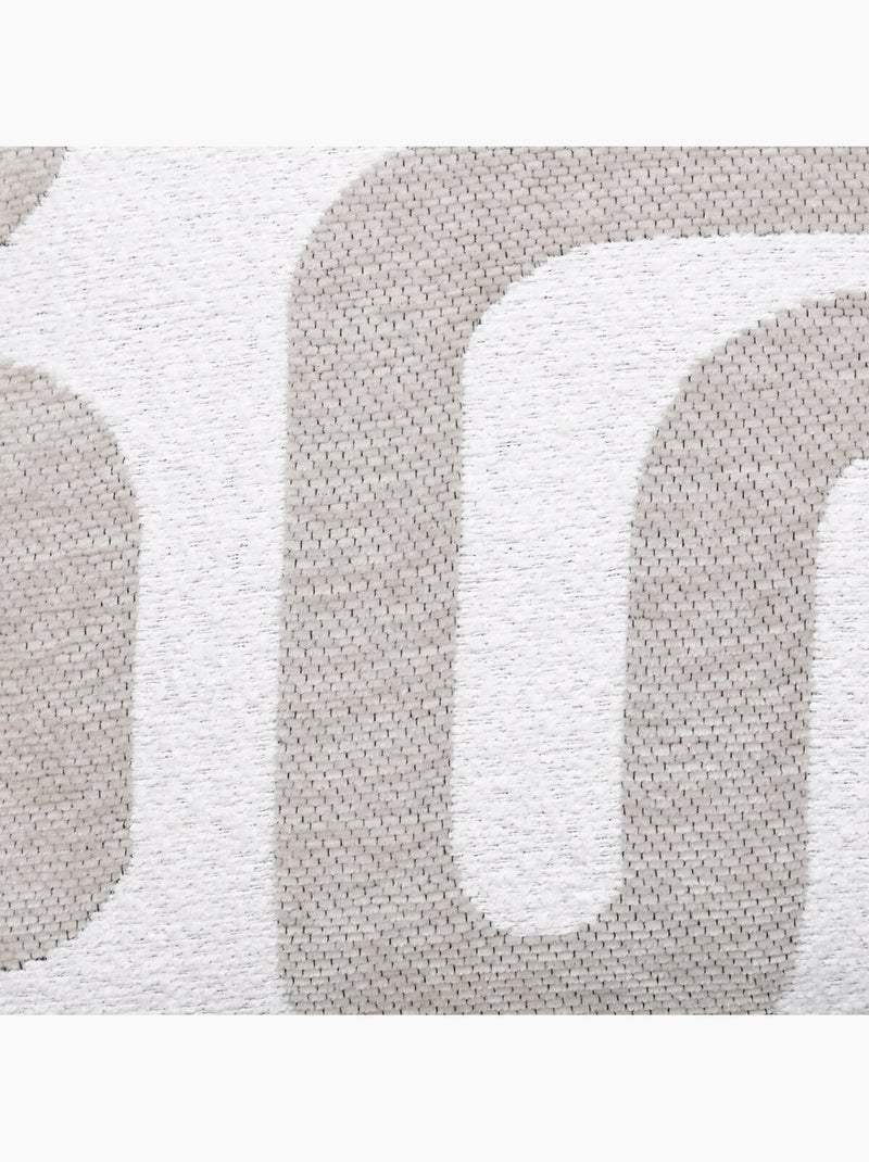 Cojín de jacquard chenille con reverso de terciopelo Verdín - Kiabi