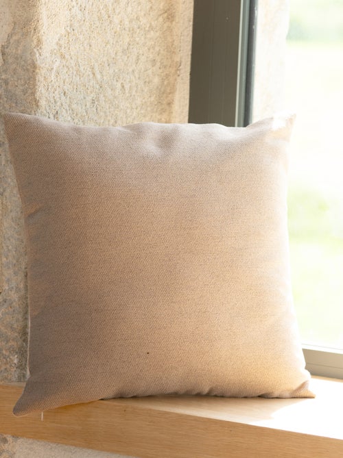 Cojín de jacquard con motivo cottage - Kiabi Cojín de jacquard con motivo cottage - Kiabi