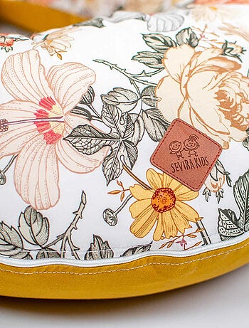Cojín de lactancia ergonómico + funda, neo vintage | SEVIRA KIDS