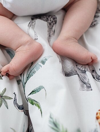 Cojín de lactancia ergonómico + funda, safari - SEVIRA KIDS