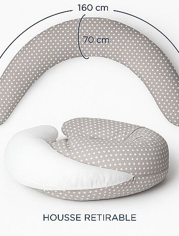 Cojín de lactancia y embarazo Thermobaby estrellas algodón OEKO-TEX