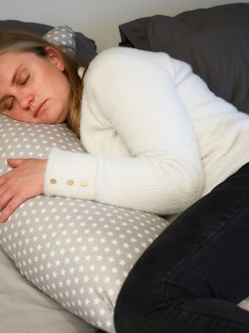 Cojín de lactancia y embarazo Thermobaby estrellas algodón OEKO-TEX - Kiabi Cojín de lactancia y embarazo Thermobaby estrellas algodón OEKO-TEX - Kiabi