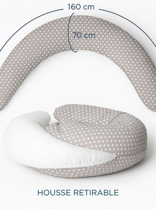 Cojín de lactancia y embarazo Thermobaby estrellas algodón OEKO-TEX - Kiabi Cojín de lactancia y embarazo Thermobaby estrellas algodón OEKO-TEX - Kiabi