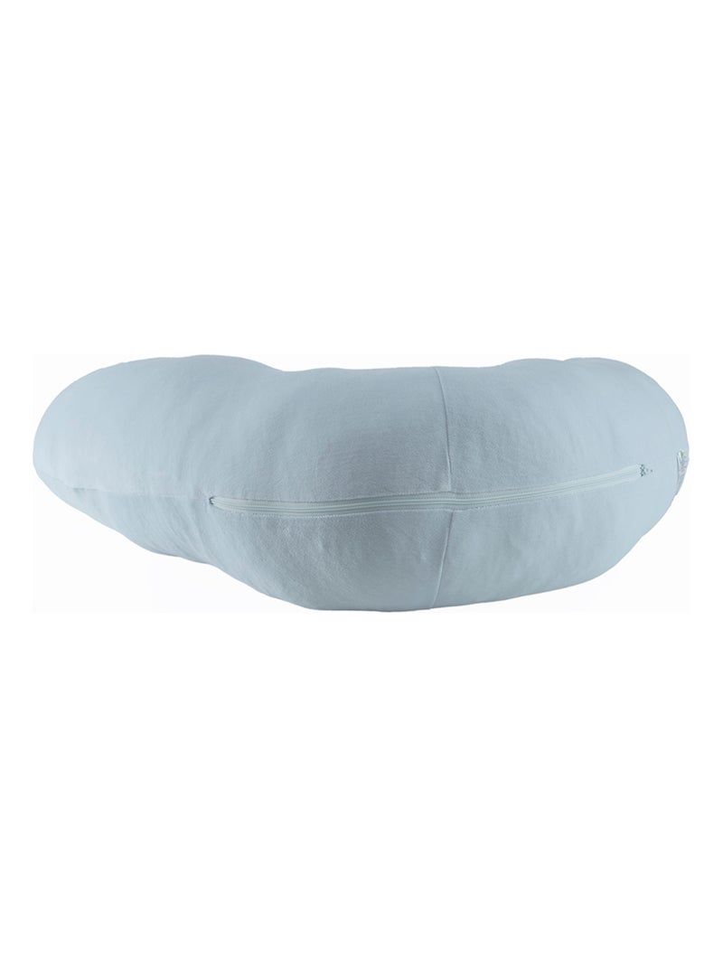 Cojín de lactancia y maternidad algodón orgánico Azul cielo - Kiabi
