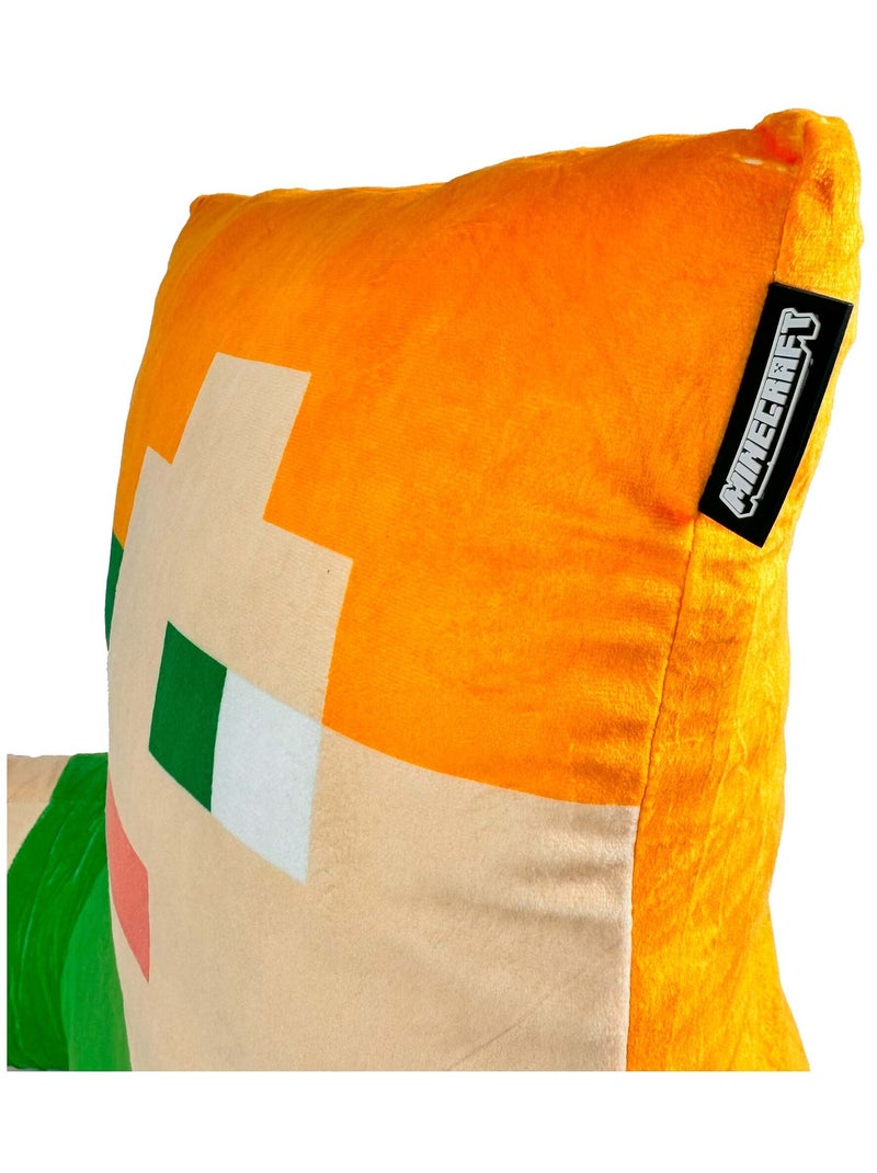 Cojín de lectura Alex con respaldo alto y reposabrazos 'Roba' - Minecraft Verde/Naranja - Kiabi