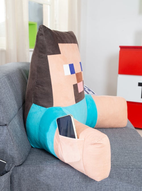 Cojín de lectura Steve con respaldo alto y reposabrazos 'Roba' - Minecraft - Kiabi