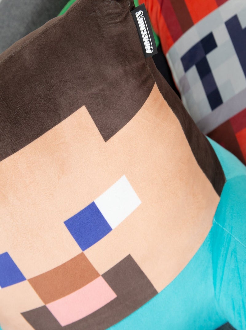 Cojín de lectura Steve con respaldo alto y reposabrazos 'Roba' - Minecraft Azul beige - Kiabi