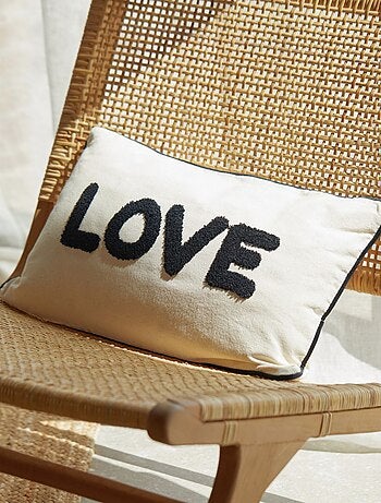 Cojín de lona "Love