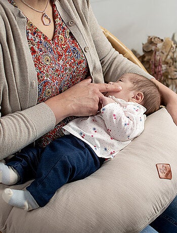 Cojín de maternidad y lactancia + funda en gasa de algodón - SEVIRA KIDS