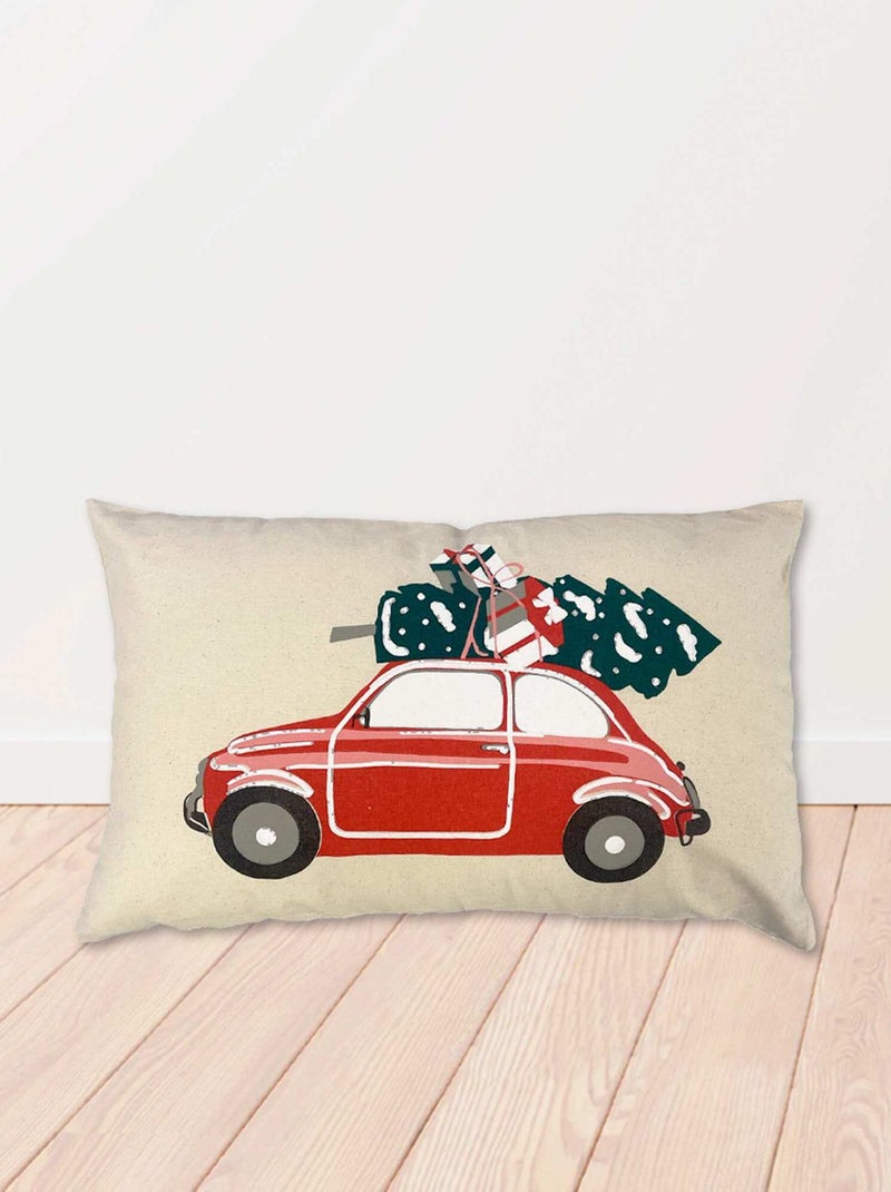 Cojín de Navidad coche ROJO - Kiabi