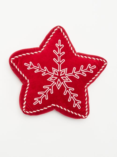 Cojín de Navidad con forma de estrella - Kiabi