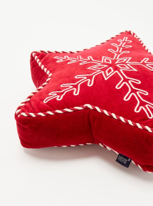 Cojín de Navidad con forma de estrella - Kiabi