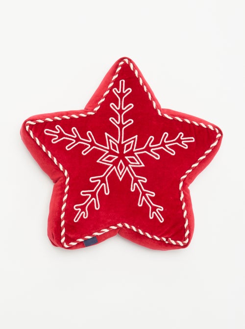 Cojín de Navidad con forma de estrella - Kiabi