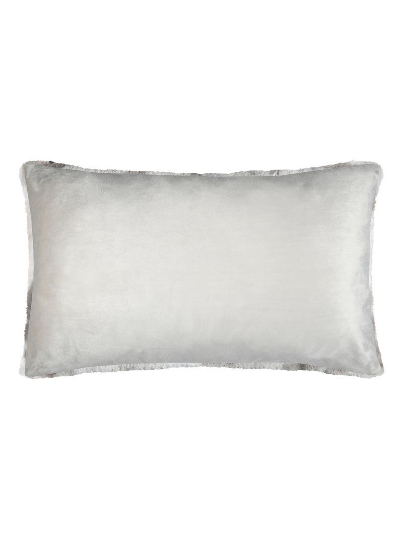 Cojín de piel sintética Beige concha - Kiabi