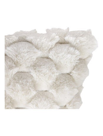 Cojín de piel sintética Inuit efecto tie and dye