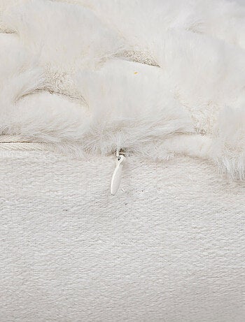 Cojín de piel sintética Inuit efecto tie and dye