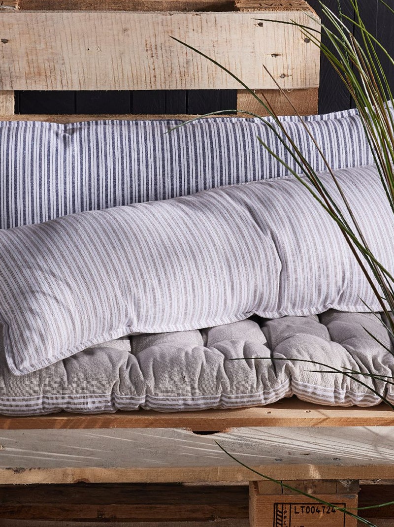 Cojín de rayas GRIS - Kiabi