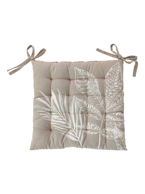Cojín de silla acolchado con estampado natural - Kiabi