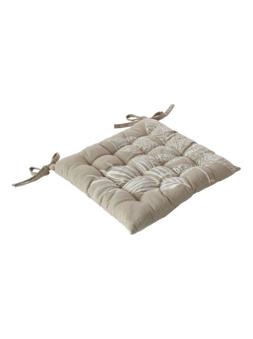 Cojín de silla acolchado con estampado natural - Kiabi