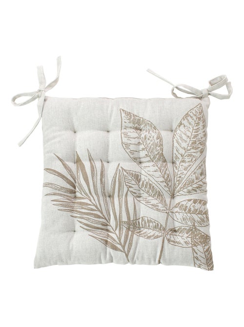 Cojín de silla acolchado con estampado natural - Kiabi
