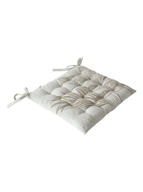 Cojín de silla acolchado con estampado natural - Kiabi