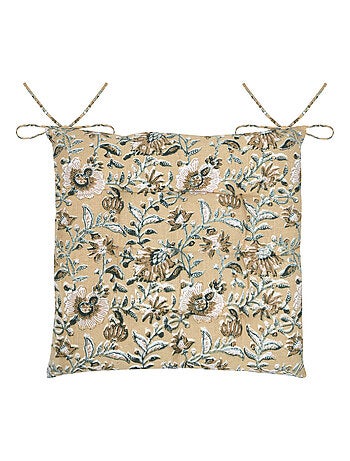 Cojín de silla con elegante motivo floral