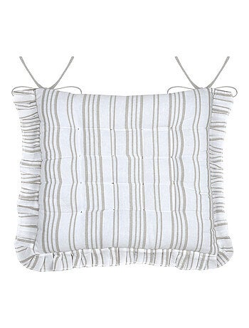Cojín de silla con elegantes rayas verticales