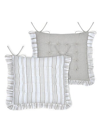 Cojín de silla con elegantes rayas verticales