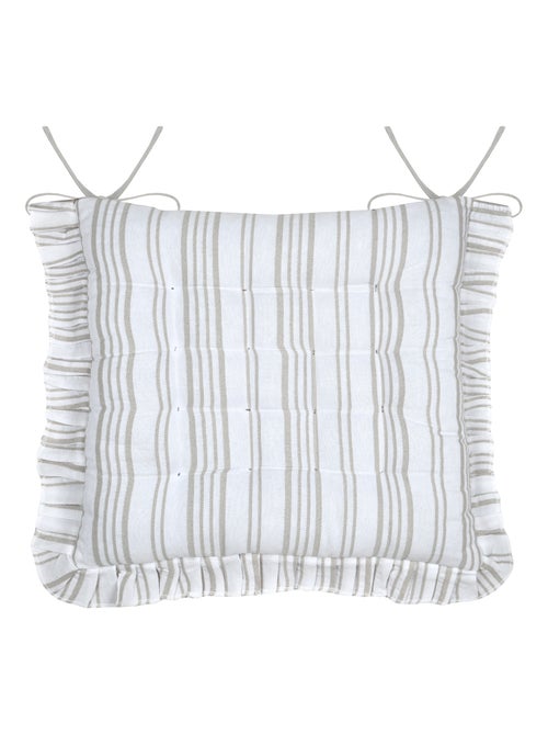 Cojín de silla con elegantes rayas verticales - Kiabi Cojín de silla con elegantes rayas verticales - Kiabi