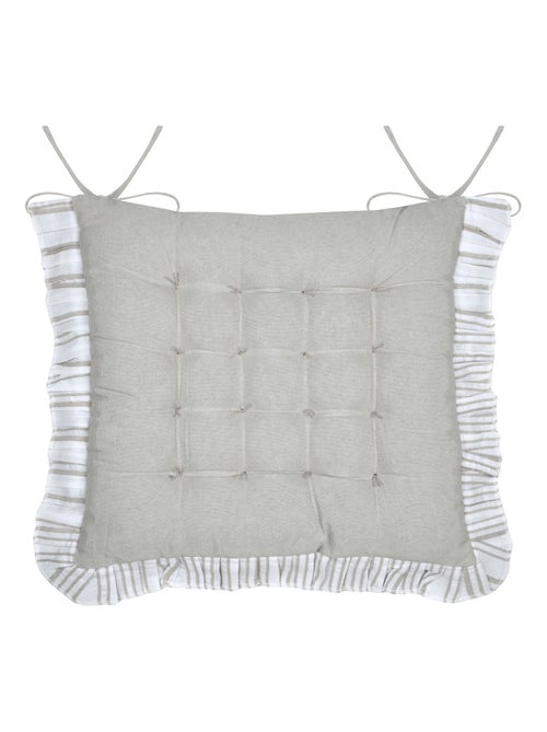 Cojín de silla con elegantes rayas verticales - Kiabi Cojín de silla con elegantes rayas verticales - Kiabi