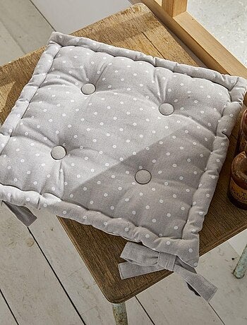 Cojín de silla con estampado de lunares