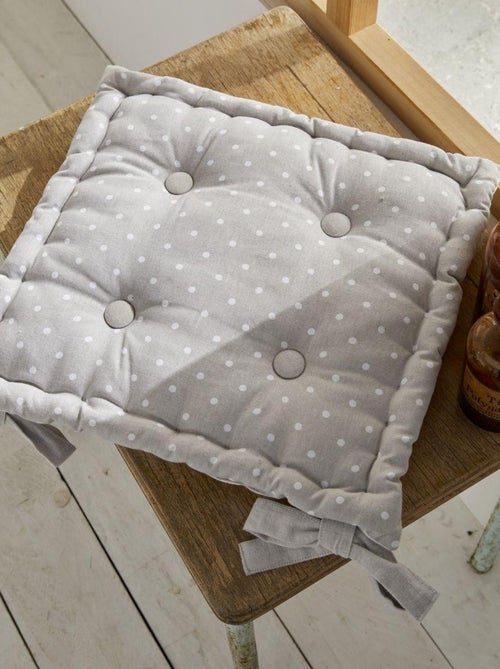 Cojín de silla con estampado de lunares - Kiabi